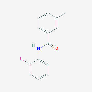 molecular formula C14H12FNO B291921 N-(2-fluorophenyl)-3-methylbenzamide 