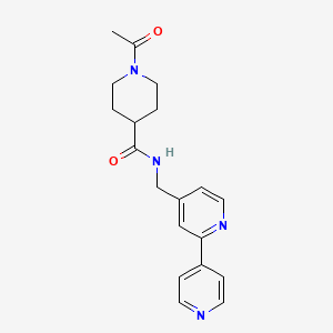 N-([2,4'-bipyridin]-4-ylmethyl)-1-acetylpiperidine-4-carboxamide