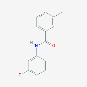 molecular formula C14H12FNO B291922 N-(3-fluorophenyl)-3-methylbenzamide 