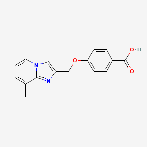 4-({8-Methylimidazo[1,2-a]pyridin-2-yl}methoxy)benzoic acid