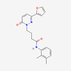 molecular formula C20H21N3O3 B2919230 N-(2,3-二甲苯基)-4-(3-(呋喃-2-基)-6-氧代哒嗪-1(6H)-基)丁酰胺 CAS No. 1021105-98-5