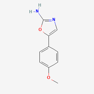 molecular formula C10H10N2O2 B2919232 5-(4-Methoxyphenyl)oxazol-2-amine CAS No. 6825-91-8
