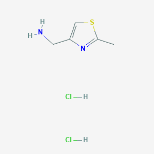 molecular formula C5H10Cl2N2S B2919239 (2-Methylthiazol-4-yl)methanamine dihydrochloride CAS No. 103694-26-4; 1072806-63-3