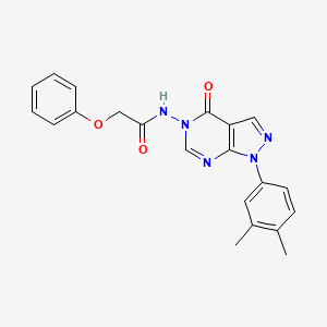 N-(1-(3,4-dimethylphenyl)-4-oxo-1H-pyrazolo[3,4-d]pyrimidin-5(4H)-yl)-2-phenoxyacetamide