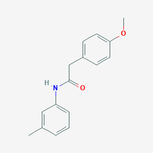 molecular formula C16H17NO2 B291925 2-(4-methoxyphenyl)-N-(3-methylphenyl)acetamide 