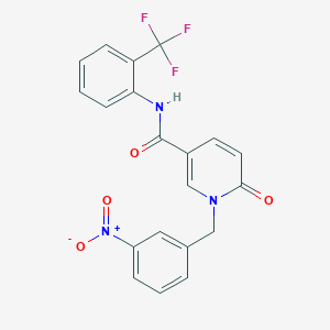 1-(3-nitrobenzyl)-6-oxo-N-(2-(trifluoromethyl)phenyl)-1,6-dihydropyridine-3-carboxamide