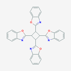 molecular formula C32H20N4O4 B291929 2-[2,3,4-Tri(1,3-benzoxazol-2-yl)cyclobutyl]-1,3-benzoxazole 