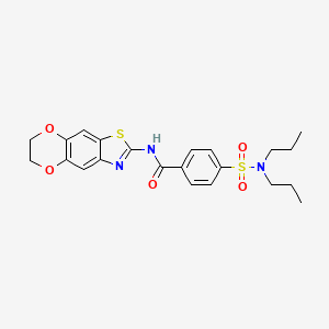 N-(6,7-dihydro-[1,4]dioxino[2',3':4,5]benzo[1,2-d]thiazol-2-yl)-4-(N,N-dipropylsulfamoyl)benzamide