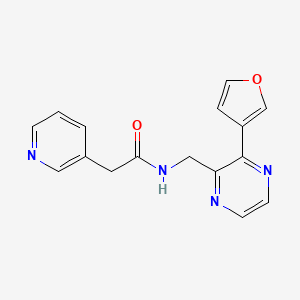 N-((3-(furan-3-yl)pyrazin-2-yl)methyl)-2-(pyridin-3-yl)acetamide