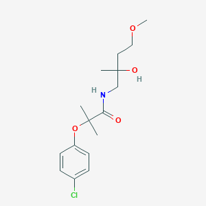 molecular formula C16H24ClNO4 B2919331 2-(4-chlorophenoxy)-N-(2-hydroxy-4-methoxy-2-methylbutyl)-2-methylpropanamide CAS No. 2320417-22-7