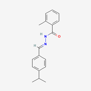 molecular formula C18H20N2O B2919332 N'-(4-isopropylbenzylidene)-2-methylbenzohydrazide CAS No. 330673-65-9