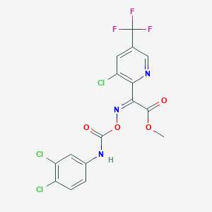 Methyl 2-[3-chloro-5-(trifluoromethyl)-2-pyridinyl]-2-({[(3,4-dichloroanilino)carbonyl]oxy}imino)acetate