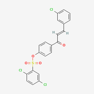4-(3-(3-Chlorophenyl)acryloyl)phenyl 2,5-dichlorobenzenesulfonate