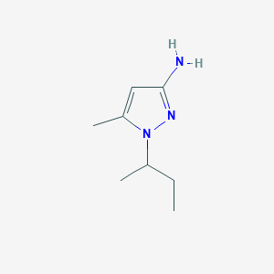 molecular formula C8H15N3 B2919351 1-(butan-2-yl)-5-methyl-1H-pyrazol-3-amine CAS No. 1006481-58-8