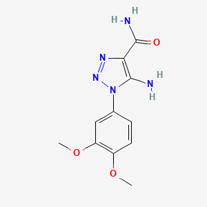 5-amino-1-(3,4-dimethoxyphenyl)-1H-1,2,3-triazole-4-carboxamide
