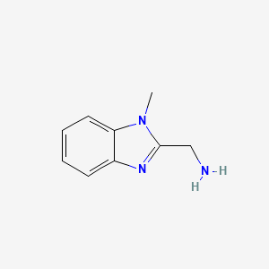molecular formula C9H11N3 B2919376 (1-Methyl-1h-benzimidazol-2-yl)methylamine CAS No. 135875-04-6; 163959-79-3; 20028-40-4