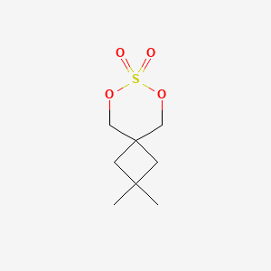 molecular formula C8H14O4S B2919377 2,2-Dimethyl-6,8-dioxa-7lambda6-thiaspiro[3.5]nonane 7,7-dioxide CAS No. 2248349-54-2