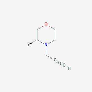 molecular formula C8H13NO B2919379 (3R)-3-methyl-4-(prop-2-yn-1-yl)morpholine CAS No. 1841111-62-3