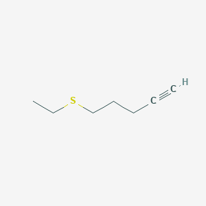 molecular formula C7H12S B2919402 5-Ethylsulfanylpent-1-yne CAS No. 57079-99-9