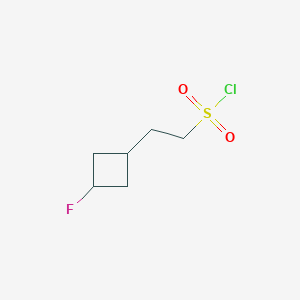 molecular formula C6H10ClFO2S B2919405 2-(3-Fluorocyclobutyl)ethanesulfonyl chloride CAS No. 2302518-36-9