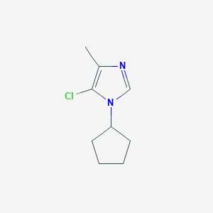 molecular formula C9H13ClN2 B2919414 5-chloro-1-cyclopentyl-4-methyl-1H-imidazole CAS No. 1856070-44-4
