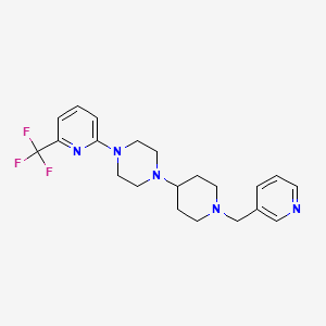 1-(1-(Pyridin-3-ylmethyl)piperidin-4-yl)-4-(6-(trifluoromethyl)pyridin-2-yl)piperazine