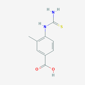 molecular formula C9H10N2O2S B2919428 4-(Carbamothioylamino)-3-methylbenzoic acid CAS No. 860610-09-9