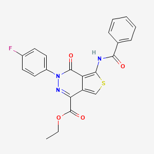 Ethyl 5-benzamido-3-(4-fluorophenyl)-4-oxothieno[3,4-d]pyridazine-1-carboxylate