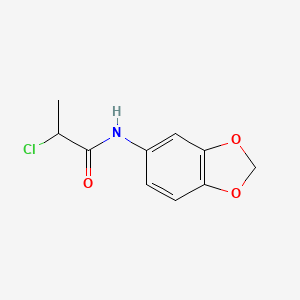 N-Benzo[1,3]dioxol-5-yl-2-chloro-propionamide