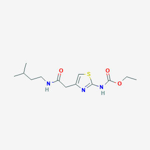 Ethyl (4-(2-(isopentylamino)-2-oxoethyl)thiazol-2-yl)carbamate