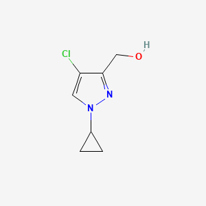 (4-Chloro-1-cyclopropylpyrazol-3-yl)methanol