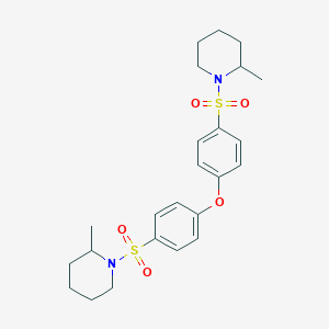 2-methyl-1-(4-{4-[(2-methylpiperidin-1-yl)sulfonyl]phenoxy}benzenesulfonyl)piperidine