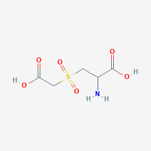 molecular formula C5H9NO6S B2919473 2-amino-3-(carboxymethylsulfonyl)propanoic Acid CAS No. 20960-91-2