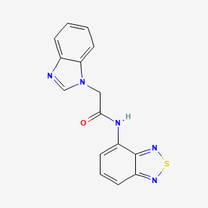 molecular formula C15H11N5OS B2919478 N-(苯并[c][1,2,5]噻二唑-4-基)-2-(1H-苯并[d]咪唑-1-基)乙酰胺 CAS No. 919432-69-2