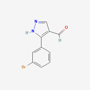 3-(3-bromophenyl)-1H-pyrazole-4-carbaldehyde