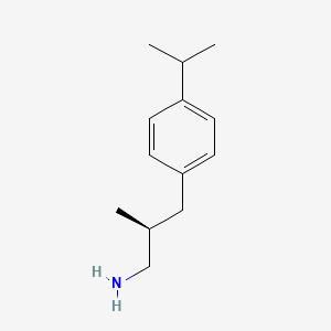 molecular formula C13H21N B2919504 (2S)-2-Methyl-3-(4-propan-2-ylphenyl)propan-1-amine CAS No. 2248198-70-9