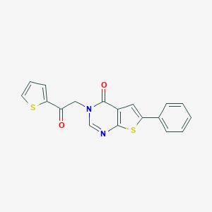 molecular formula C18H12N2O2S2 B291952 3-[2-oxo-2-(2-thienyl)ethyl]-6-phenylthieno[2,3-d]pyrimidin-4(3H)-one 