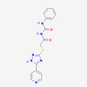 N-phenyl-N'-({[5-(4-pyridinyl)-4H-1,2,4-triazol-3-yl]sulfanyl}acetyl)urea