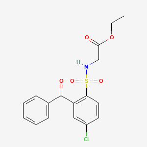 Ethyl 2-(2-benzoyl-4-chlorobenzenesulfonamido)acetate