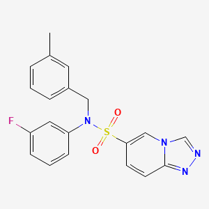 molecular formula C20H17FN4O2S B2919535 N~6~-(3-fluorophenyl)-N~6~-(3-methylbenzyl)[1,2,4]triazolo[4,3-a]pyridine-6-sulfonamide CAS No. 1251705-03-9
