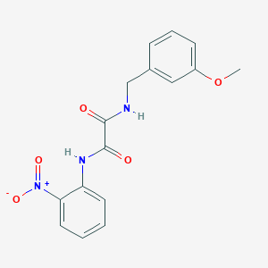 molecular formula C16H15N3O5 B2919542 N1-(3-methoxybenzyl)-N2-(2-nitrophenyl)oxalamide CAS No. 941984-21-0