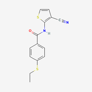 N-(3-cyanothiophen-2-yl)-4-(ethylthio)benzamide