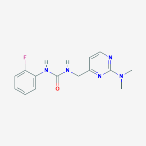 1-((2-(Dimethylamino)pyrimidin-4-yl)methyl)-3-(2-fluorophenyl)urea