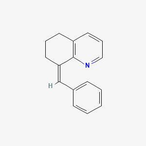 molecular formula C16H15N B2919556 8-(苯甲亚撑)-5,6,7,8-四氢喹啉 CAS No. 28707-60-0