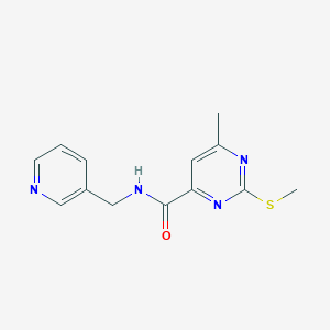 6-methyl-2-(methylsulfanyl)-N-[(pyridin-3-yl)methyl]pyrimidine-4-carboxamide
