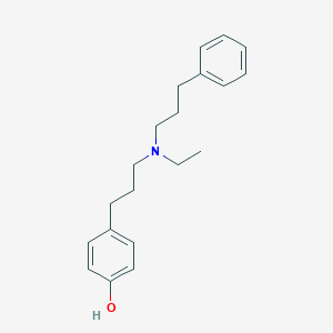 molecular formula C20H27NO B029196 4-[3-[Ethyl(3-phenylpropyl)amino]propyl]phenol CAS No. 142047-94-7