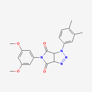 molecular formula C20H20N4O4 B2919607 5-(3,5-二甲氧基苯基)-1-(3,4-二甲苯基)-1,6a-二氢吡咯并[3,4-d][1,2,3]三唑-4,6(3aH,5H)-二酮 CAS No. 1172813-00-1