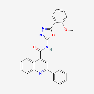N-[5-(2-methoxyphenyl)-1,3,4-oxadiazol-2-yl]-2-phenylquinoline-4-carboxamide