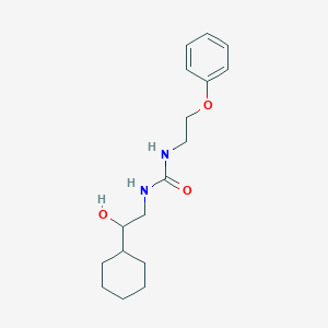 molecular formula C17H26N2O3 B2919630 1-(2-环己基-2-羟乙基)-3-(2-苯氧基乙基)脲 CAS No. 1396860-22-2