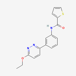 molecular formula C17H15N3O2S B2919637 N-(3-(6-ethoxypyridazin-3-yl)phenyl)thiophene-2-carboxamide CAS No. 899954-57-5